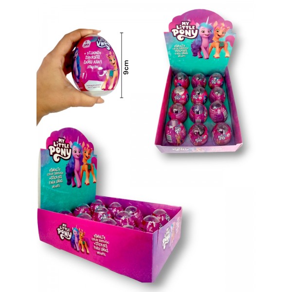 JOX2 HUEVO PONY ESMALTE CON STICKER PARA UÑAS 9CM X1